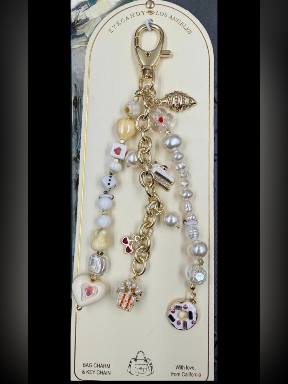 EYECANDY Dessert & Sweets Baking Key Chain Bag Purse Charm Baker Chef NEW NWT